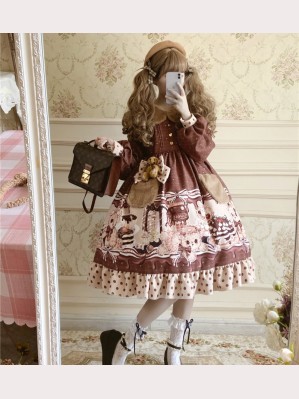 Chocolate Bear Lolita Dress OP (DJ23)